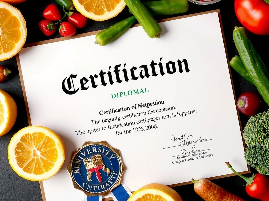 Certificación profesional en nutrición